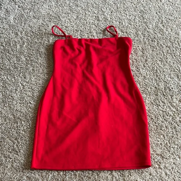 Windsor | Dresses | Windsor Red Spaghetti Strap Bodycon Mini Dress |  Poshmark